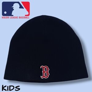 Kids MLB Navy Blue Beanie Hat